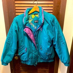 Vintage New York Girl Women's Coat - Size Medium